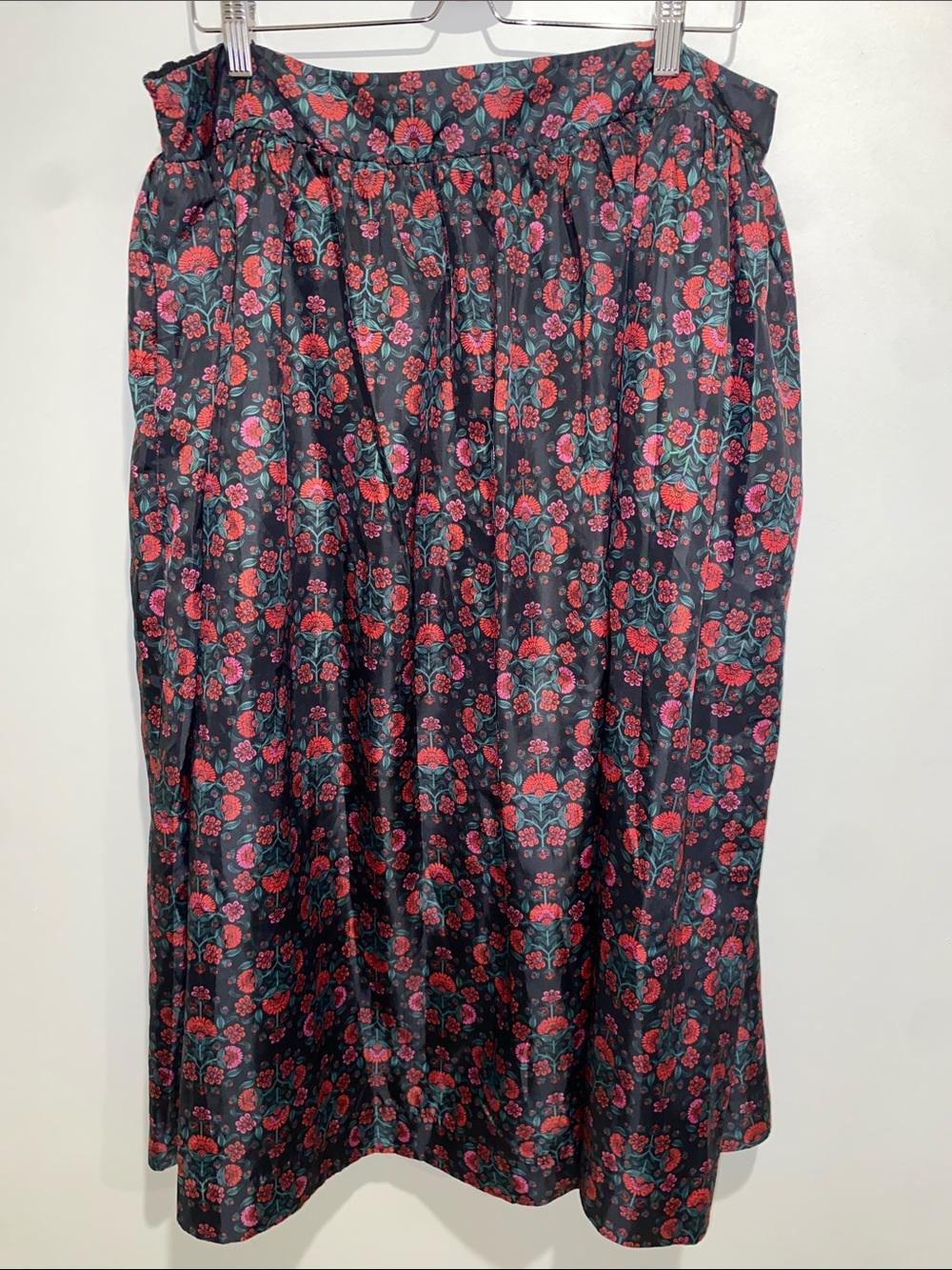 ON 34TH Black Floral Print Maxi Skirt Size XXL - Picture 2 of 8